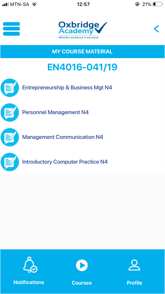 #5. Oxbridge Academy Mobile App (iOS) 由: ASD Solutions Pty Ltd