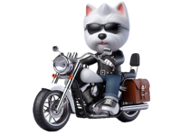 Westie Biker Stickers