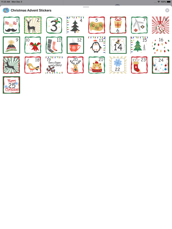 Screenshot #5 pour Christmas Advent Stickers