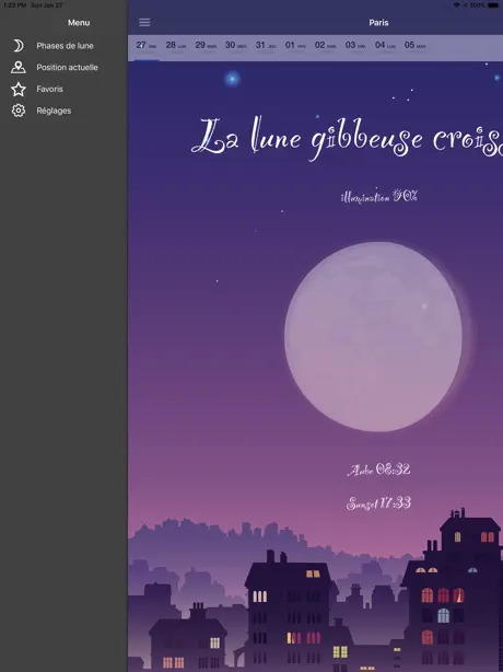 Phases Lunaires - Calendrier