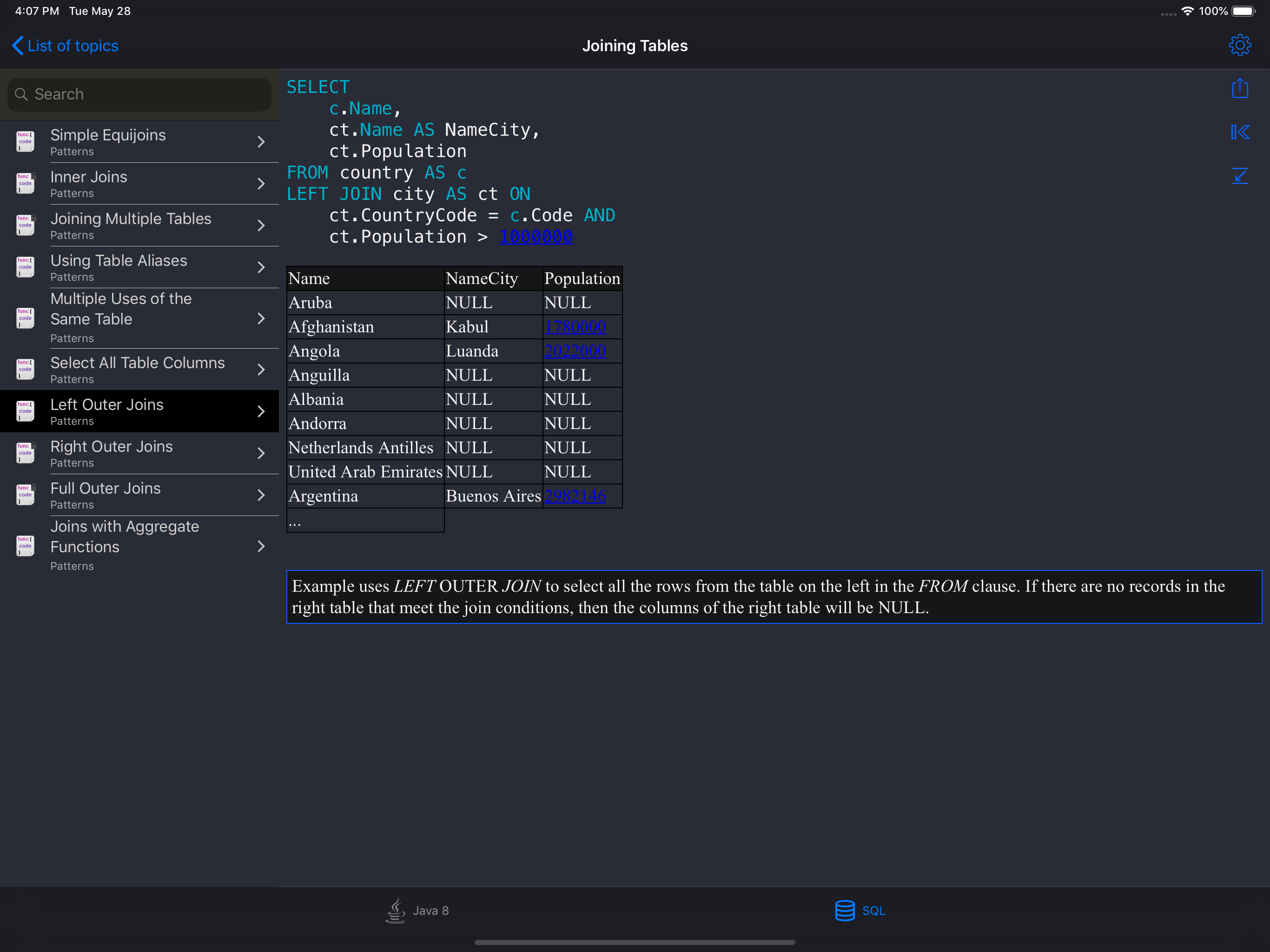 Java Recipes