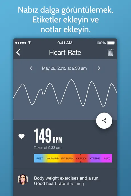 Anında kalp hızı monitörü