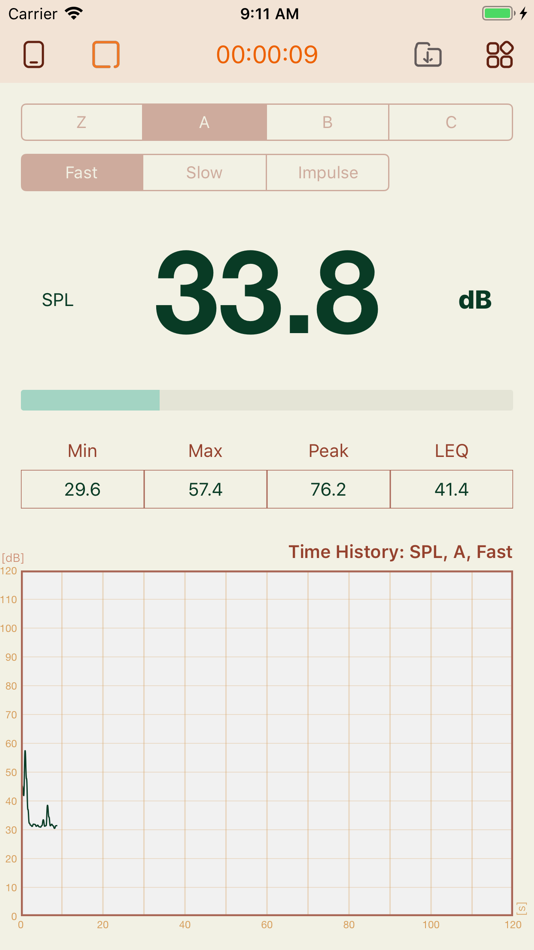 #1. NoiseLab-Lite:Noise Meter,SLM (iOS) Podle: ZKXY Technology Co., Ltd