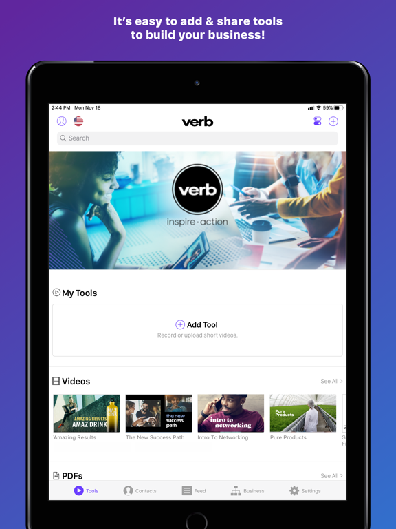 HussleCRM iPad screenshot 1 - Business app