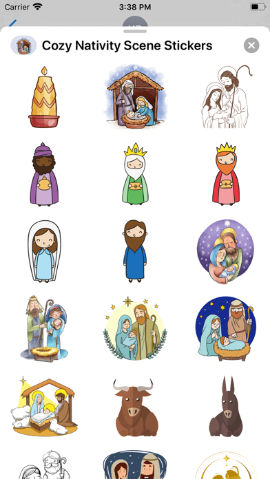 Screenshot #3 pour Cozy Nativity Scene Stickers