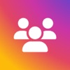 Followers Tracker: + Unfollow icon