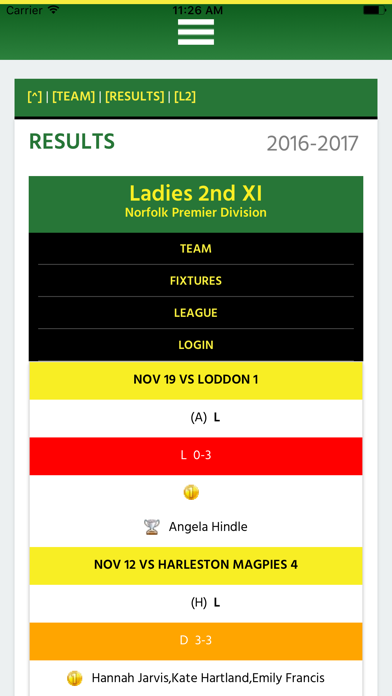Norwich City Hockey Club Screenshot
