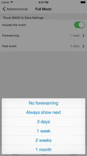 MoonMinder screenshot 2
