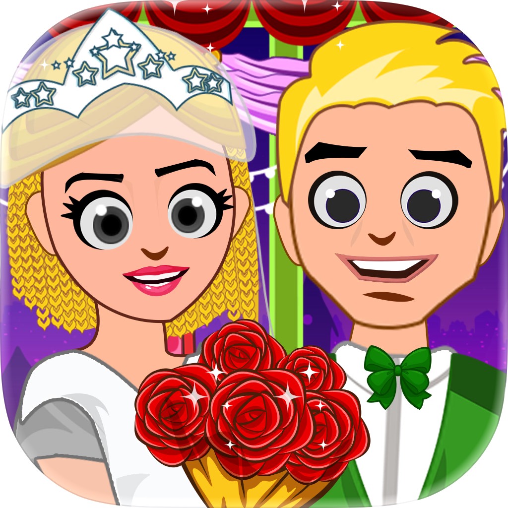 Apple App Store cover for Pretend Town Wedding Party