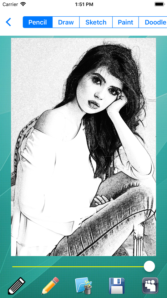 #4. Pencil Sketch HD (iOS) Por: Dumpling Sandwich Software Inc.
