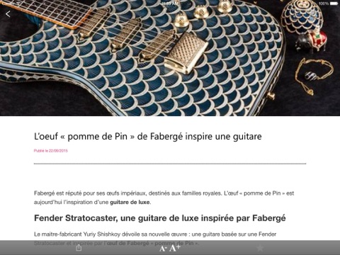 Journal du Luxe iPad screenshot 3 - News app
