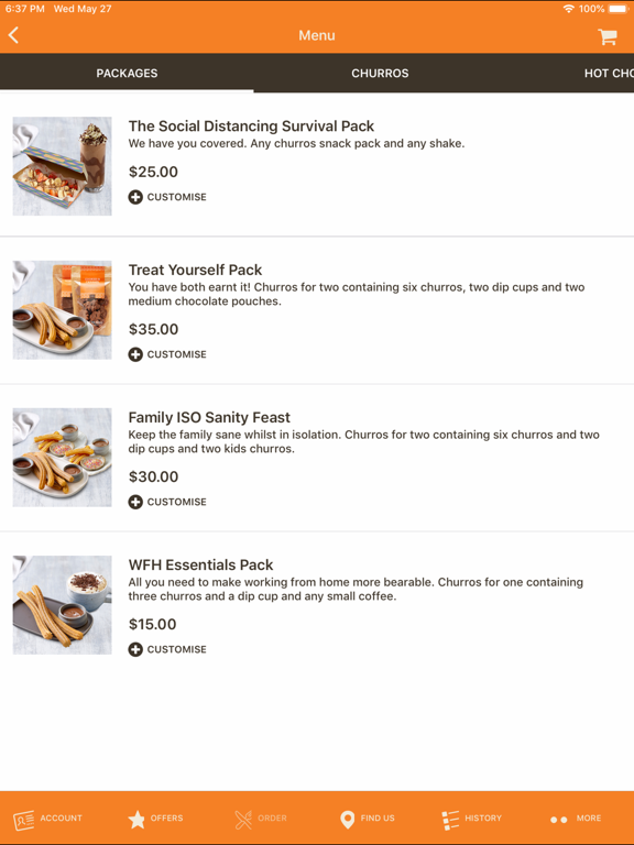 San Churro EL SOCIAL iPad screenshot 4