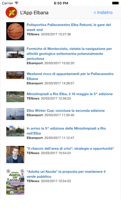 L'App Elbana iPhone screenshot 1