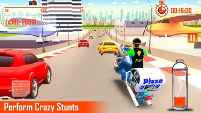 Bike Rider Pizza Delivery Game Screenshot