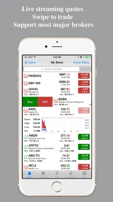 Stocks Tracker:Real-time stock screenshot 1 of 5