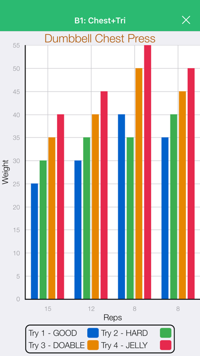 90 Day Workout Tracker BB Screenshot
