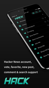 HACK for Hacker News YC Reader screenshot
