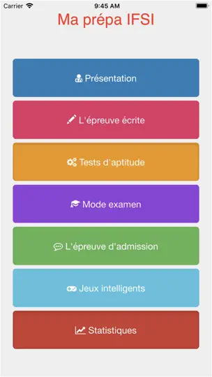 Capture d'écran de Prepa IFSI Concours Infirmier sur iPhone 1