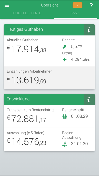 Screenshot #1 pour Schaeffler Zukunftsvorsorge