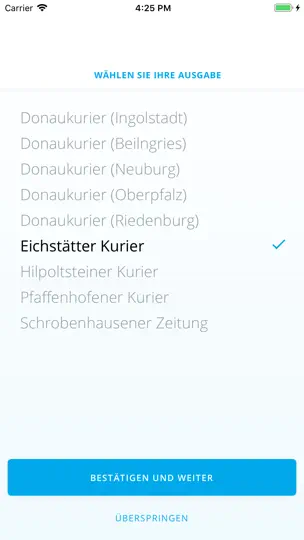 Screenshot von DK News - DONAUKURIER Mobil auf dem iPhone 2