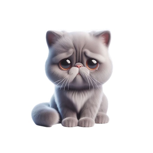 Sad Persian Cat Stickers icon