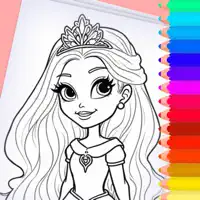 Paint and color princesses