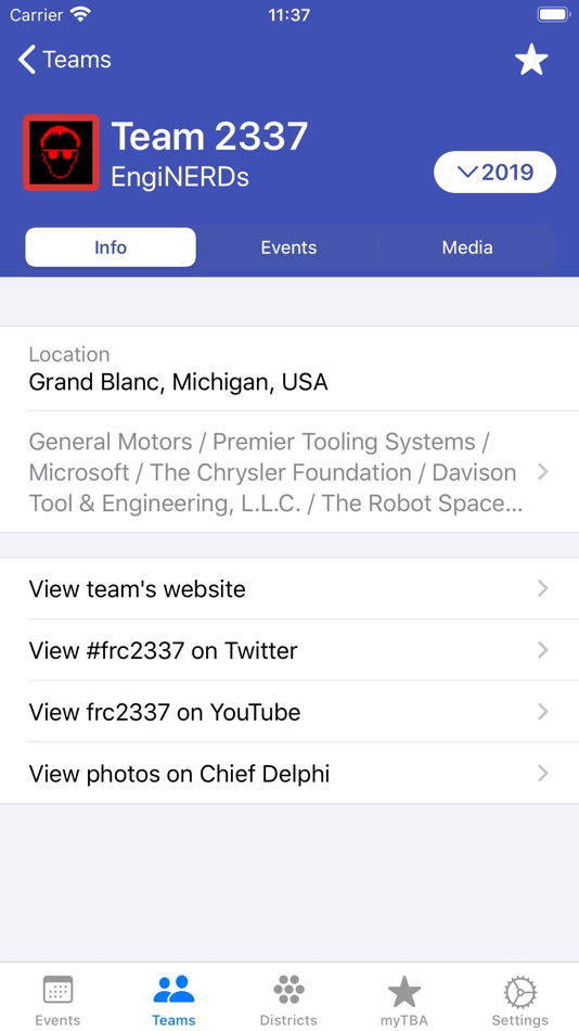 #4. The Blue Alliance (iOS) 由: The Blue Alliance, Inc.