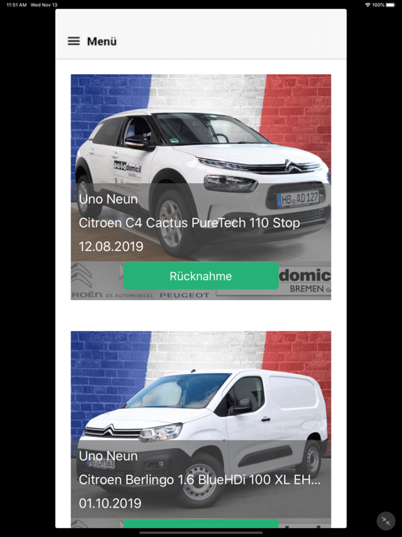 Screenshot #6 pour ViveLaCar Partner-App