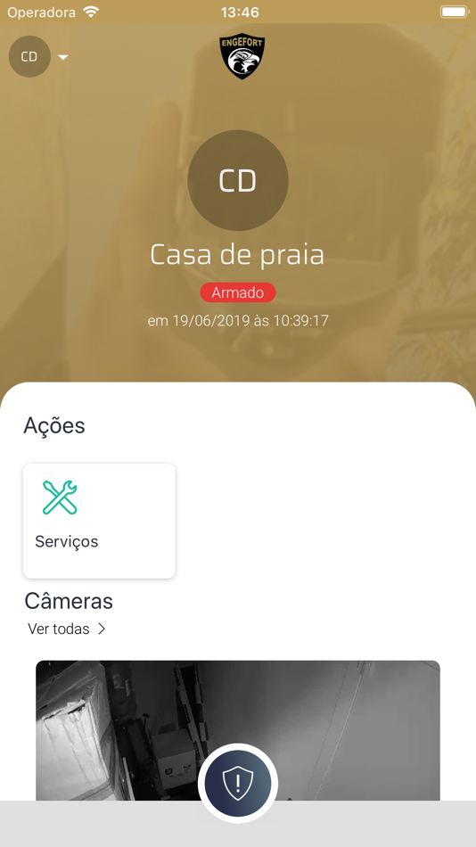 #1. Engefort Alarme e Câmera (iOS) By: Engefort Sistema Avancado de Seguranca Ltda