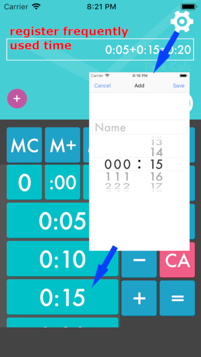 Time:Calc+ iPhone screenshot