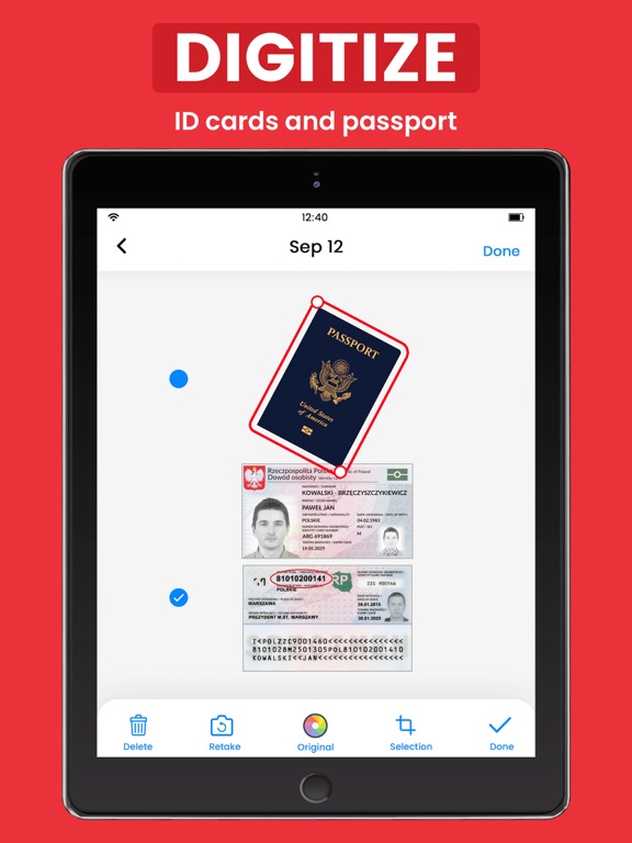 PDF - Scanner, Reader & Editor iPad screenshot 5 - Business app