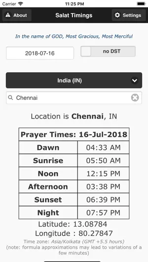 Contact Prayers (Salat) Times screenshot 4