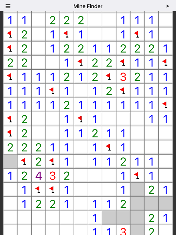 Mine Finder Puzzle Game iPad screenshot 3 - Games app