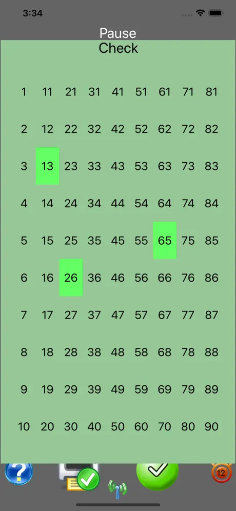 BINGO game
