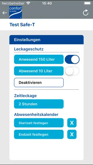 comfort CONNECT screenshot 3