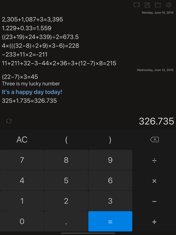 Calculator with History Tape iPad screenshot 6 - Productivity app