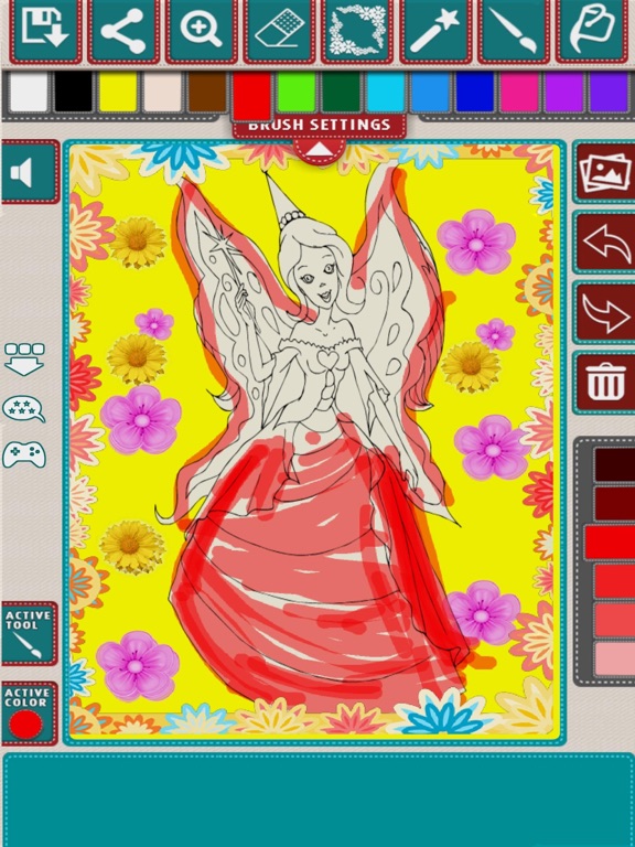 Cartoon drawing iPad screenshot