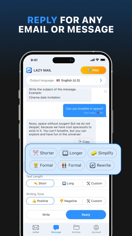 #3. AI Email Writer: Lazy Mail (iOS) 由: Plicidus LTD