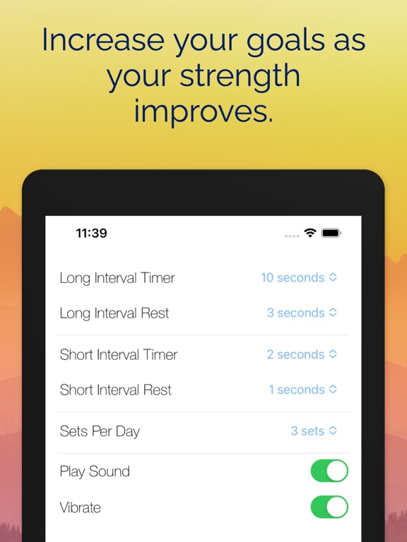 Kegel Kounter iPad screenshot 5 - Health & Fitness app