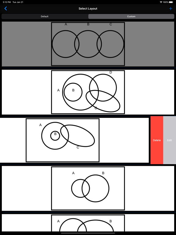 Venn Diagram Shader iPad screenshot