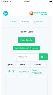 meus pacientes online iPhone Captures Décran 3