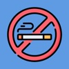 Quit smoking tracker. Stop now icon