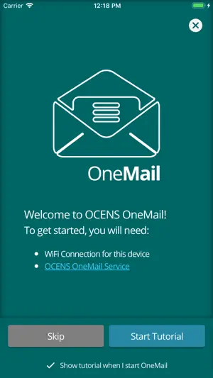 OCENS OneMail screenshot 1