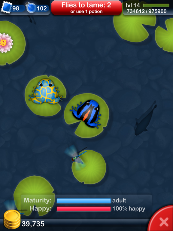 Screenshot #5 pour Pocket Frogs: Gardien d'étang