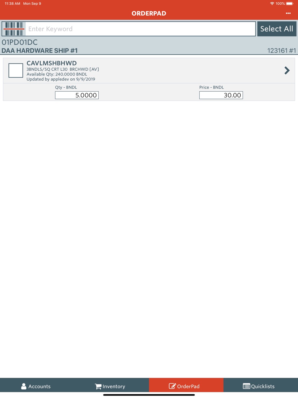 iPad screenshot