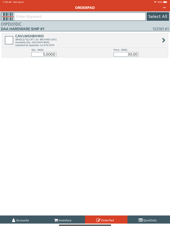 Agility Mobile Sales iPad screenshot 4 - Business app