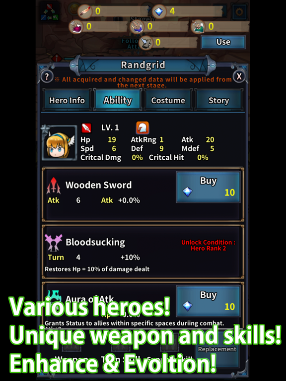 Rebirth Heroes iPad screenshot