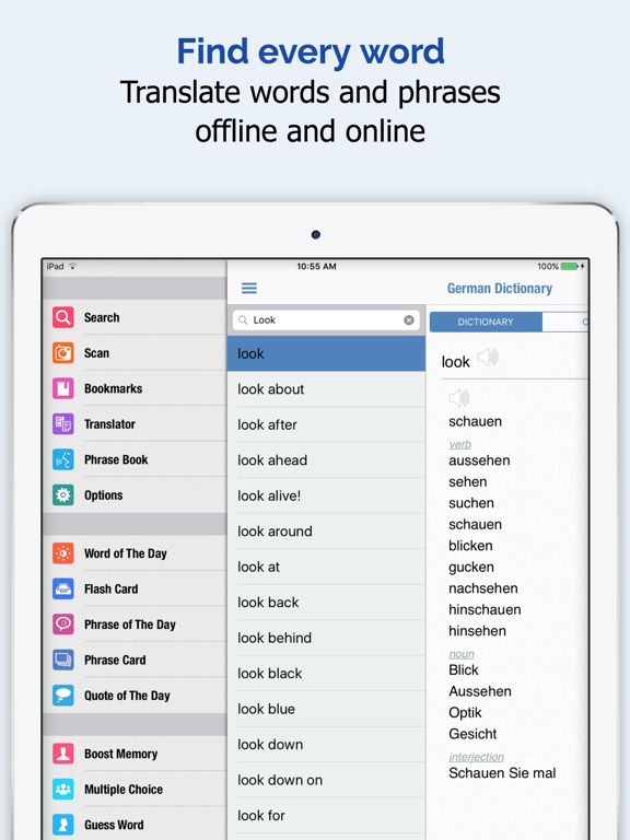 Screenshot #4 pour allemand Dictionnaire +