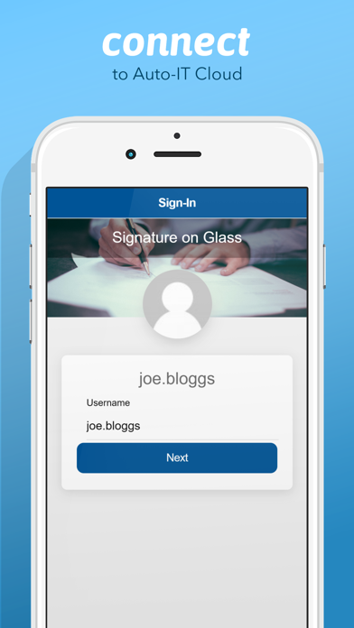 Screenshot 1 of Signature On Glass App