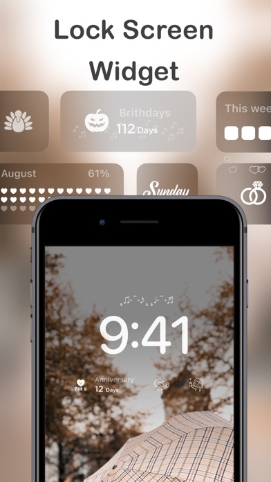 Screenshot #1 pour Daily Theme: Aesthetic Widgets